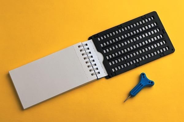 Janus Interline Braille Slate with Saddle-Shaped Stylus