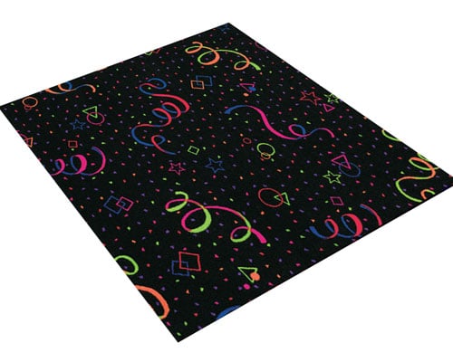 FLOURESCENT BLACK LIGHT CARPET