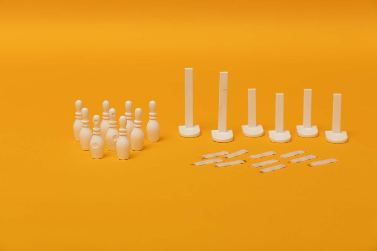 SPORTS COURTS: Bowling Pins and Goal Posts