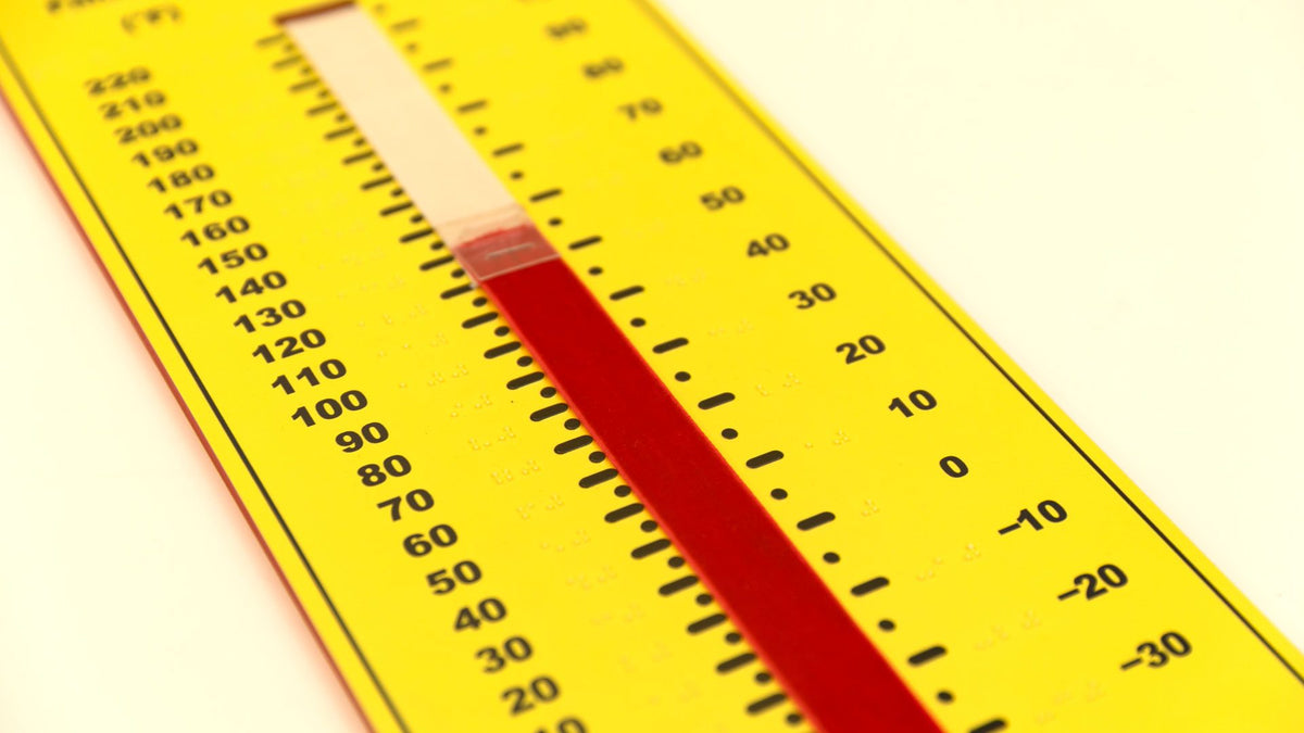 Tactile Demonstration Thermometer (UEB)