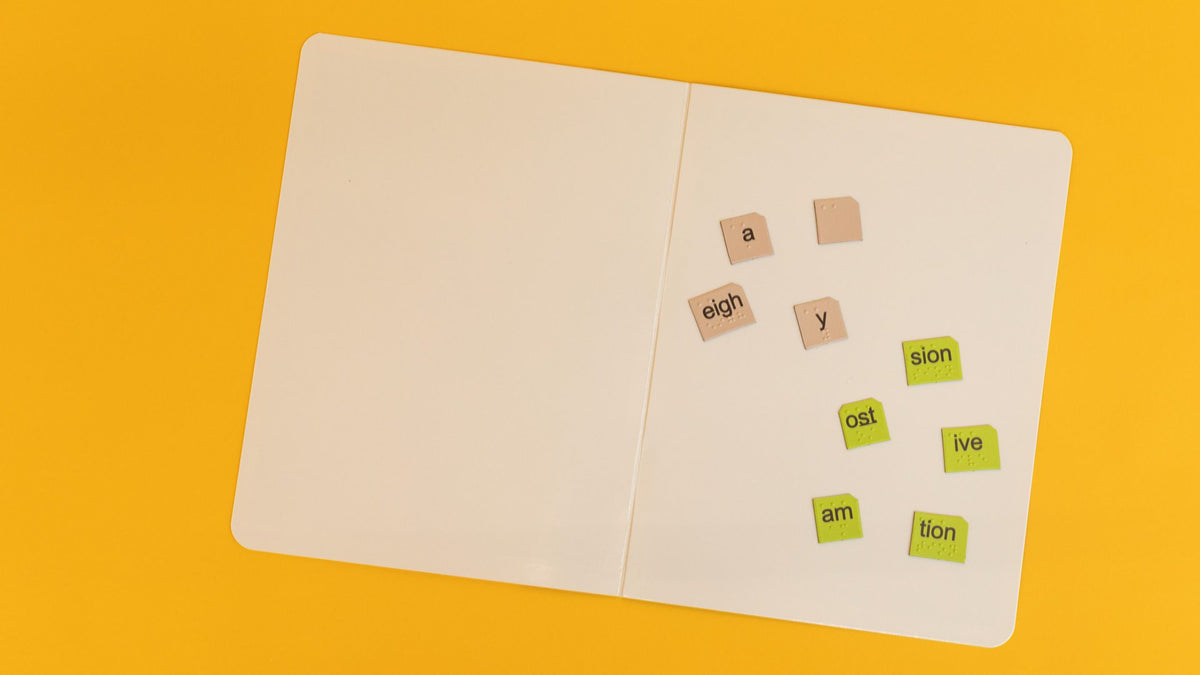 Wilson Reading System IV, Print and Braille Magnetic Tiles