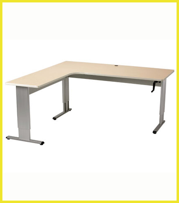 Accella Adjustable L-shape Desk