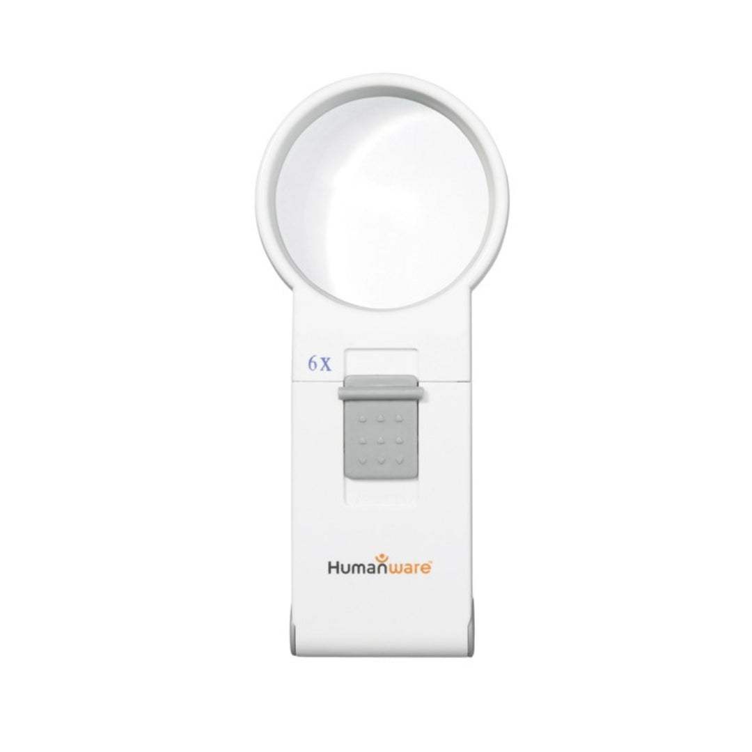 6x optical magnifier against a white background