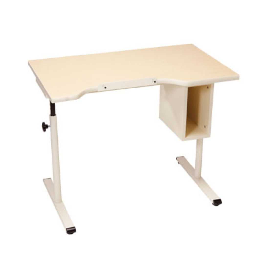 Knob Adjusted Accessible Desk against a white background