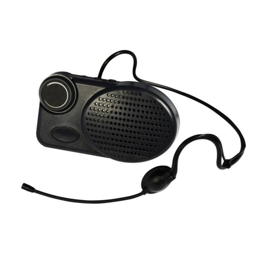 Voice Amplifier and Microphone against a white background