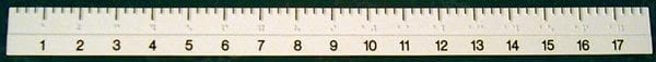 Ruler: 18-Inch Flexible Braille-Large Print (5-pack)