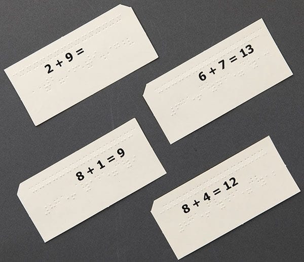 Math Drill Cards: Addition Facts UEB