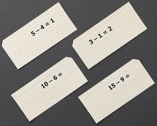 Math Drill Cards: Subtraction Facts (UEB)