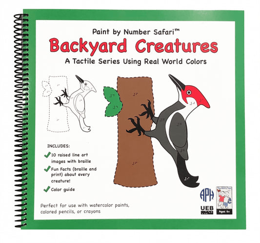 Paint by Number Safari - Backyard Creatures