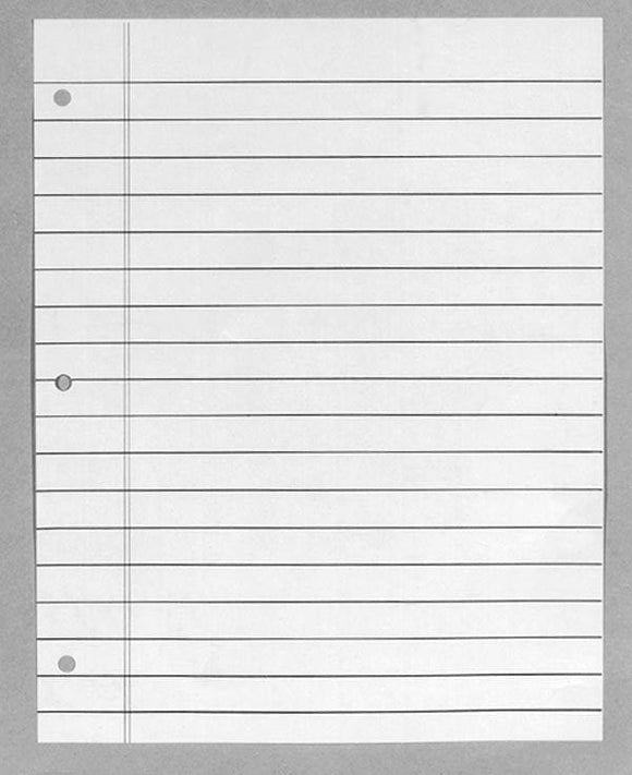Bold Line Notebook Paper: Loose Sheets: 9-16 Inch Line Spacing ...