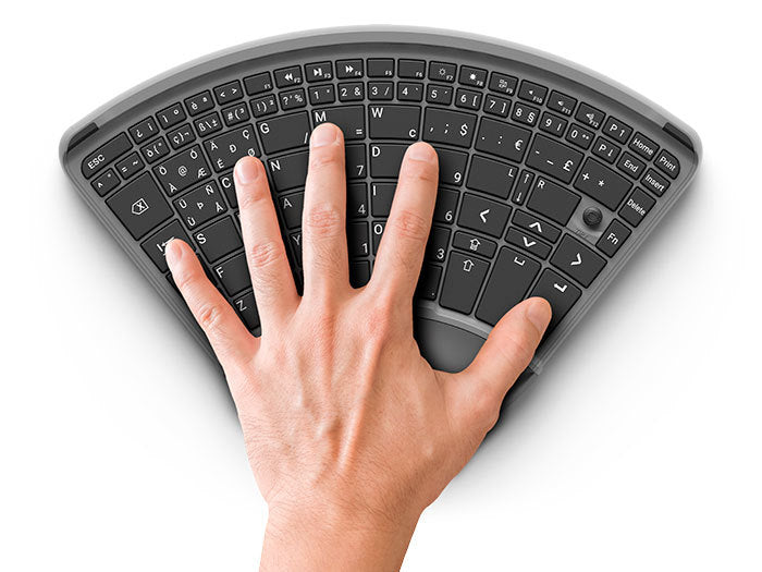 TiPy Keyboard - Wireless One Hand Keyboard with USB-C Cord