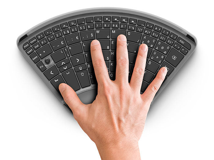 TiPy Keyboard - Wireless One Hand Keyboard with USB-C Cord