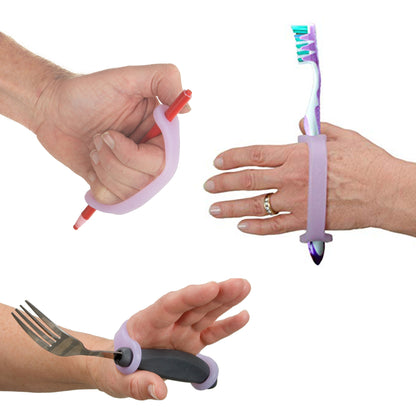 EaZyHold Youth to Adult 5 Pack - Universal Cuff, Silicone Adaptive Grip Aid