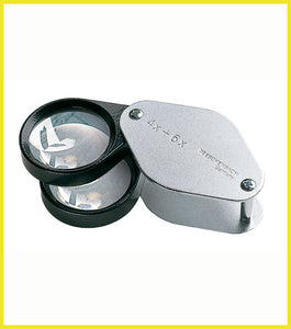 Metal Precision Folding Magnifier 10x (Biconvex Lens)