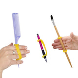EaZyHold Yellow Two Pack 4" - Universal Cuff, Silicone Adaptive Grip Aid