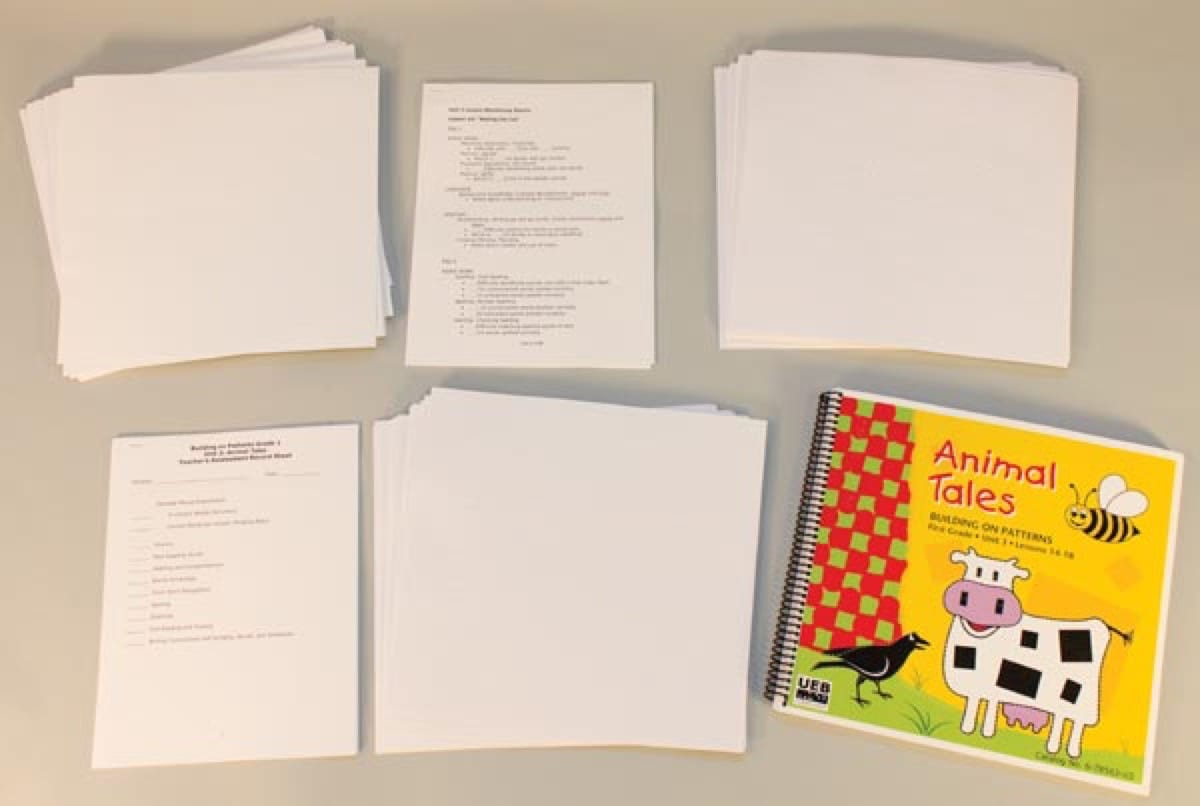 Building on Patterns: Primary Braille Literacy Program: First Grade: Unit 3 Student Kit - UEB