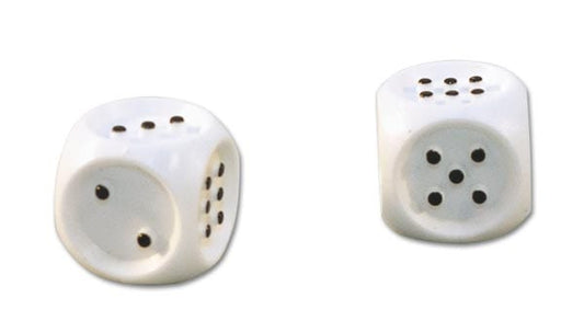 Tactile Dice (Set of 2), for Several Games