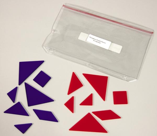 Tactile Tangrams: Plexiglas Puzzle Piece Set