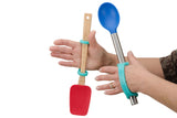 EaZyHold Aqua Two Pack 6 1/2" - Universal Cuff, Silicone Adaptive Grip Aid