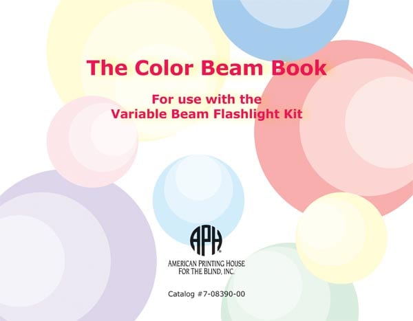 Variable Beam Flashlight Kit, Color Beam Book, Braille