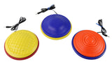 Textured Saucer Switches set of 3 blue