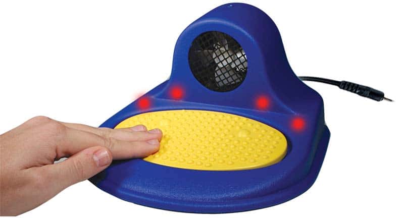 MUSICAL FAN SW W/ LIGHTS BLUE