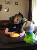Textured Saucer Switch in use with girl