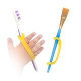 EaZyHold Yellow Two Pack 4" - Universal Cuff, Silicone Adaptive Grip Aid