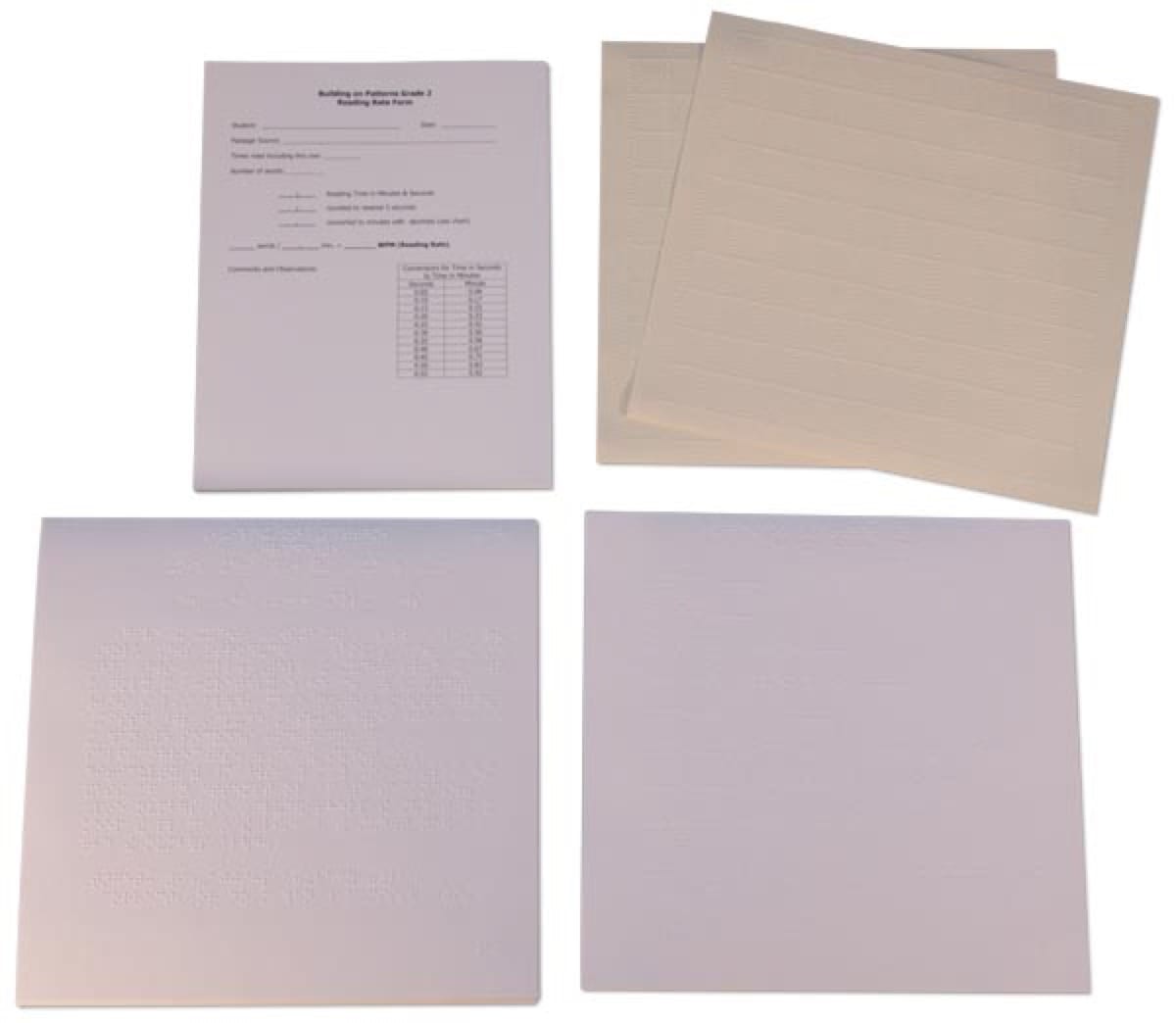Building on Patterns: Primary Braille Literacy Program: Second Grade: Unit 4 Consumable Unit Assessment Packet