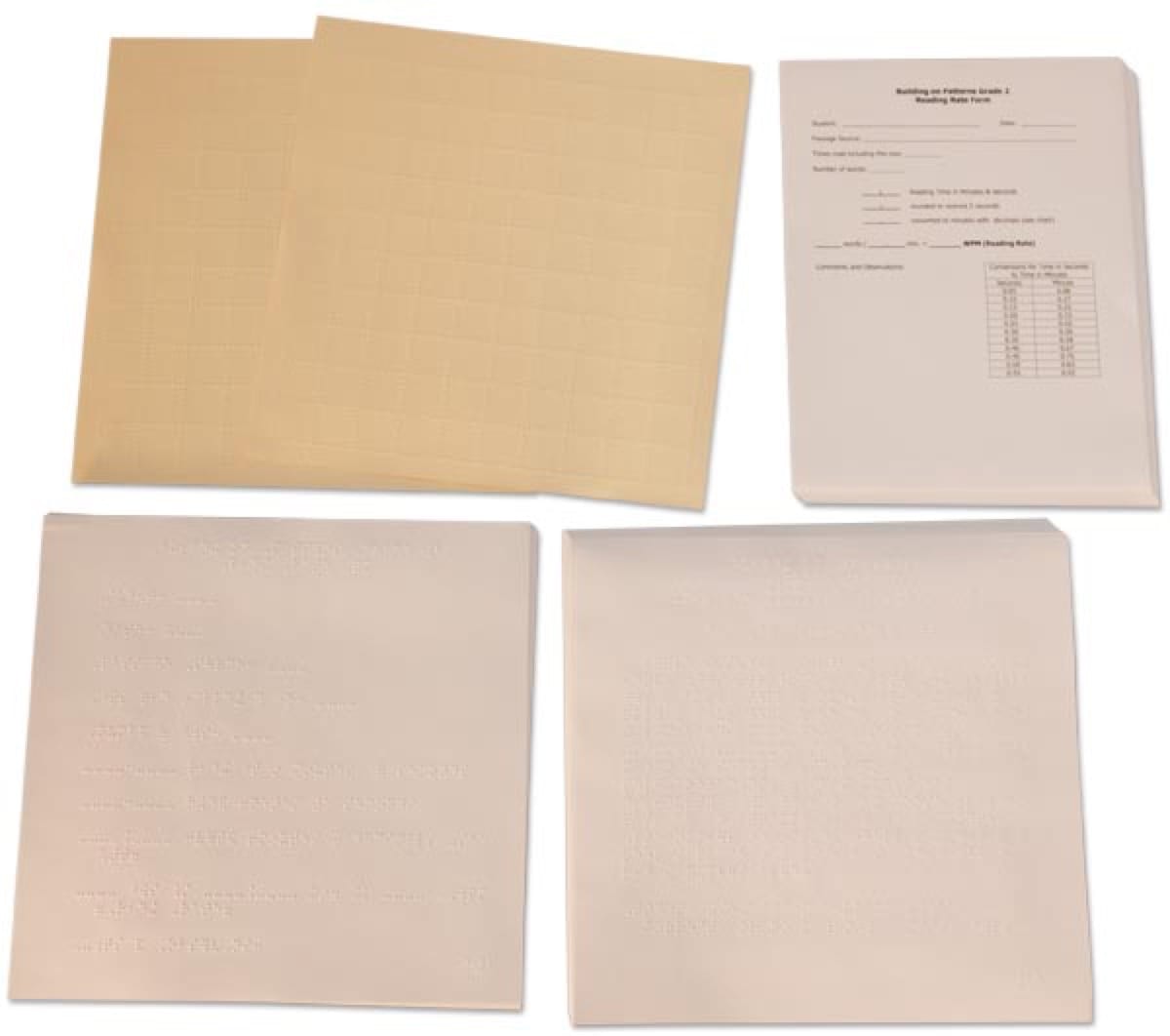Building on Patterns: Primary Braille Literacy Program: Second Grade: Unit 5 Consumable Unit Assessment Packet