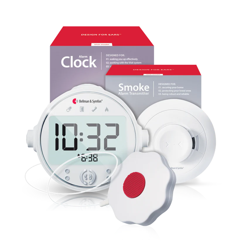 Bellman Symfon Alarm Clock Bed Shaker Smoke Detector Combination