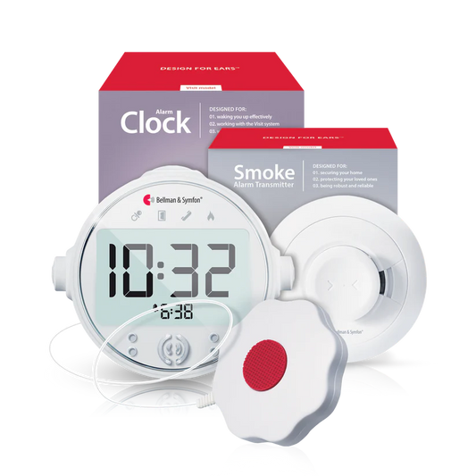 Bellman Symfon Alarm Clock Bed Shaker Smoke Detector Combination