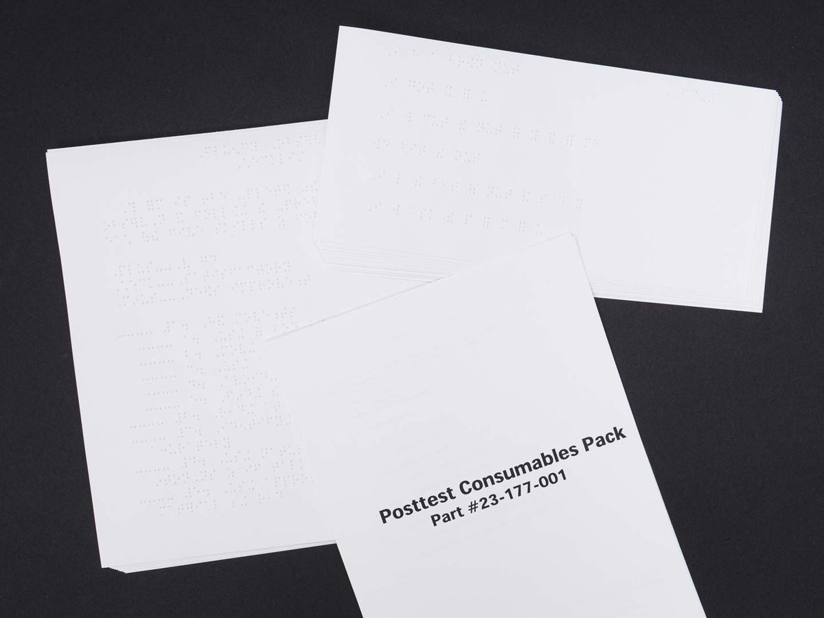 Building on Patterns: Primary Braille Literacy Program, Kindergarten, Posttest Consumable Set - UEB