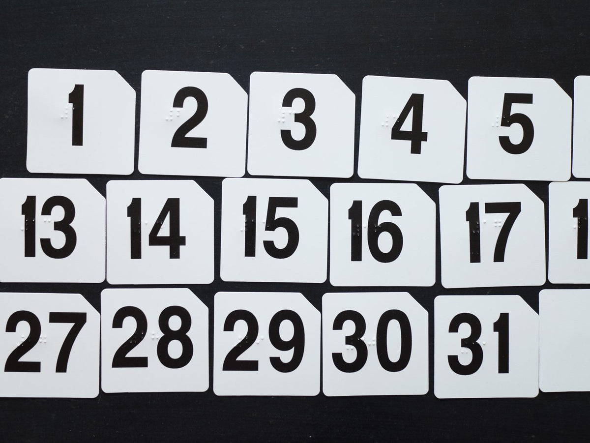 Classroom Calendar: Day Numbers
