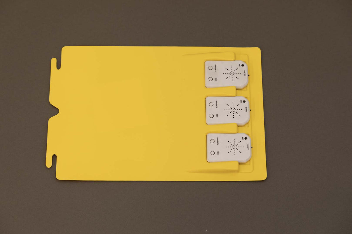 Tactile Book Builder Kit, Sound Page with 3 Recorders