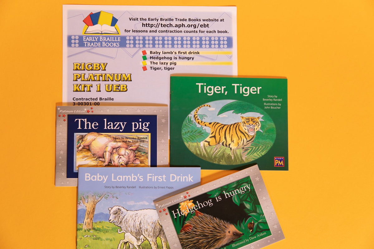 Early Braille Trade Books: Rigby PM Platinum Edition Kit 1, UEB Contracted