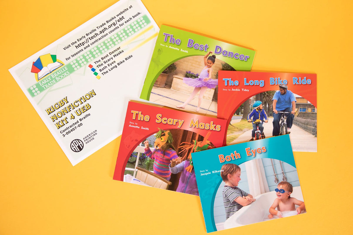 Early Braille Trade Books: Rigby Nonfiction Kit 4, UEB Contracted