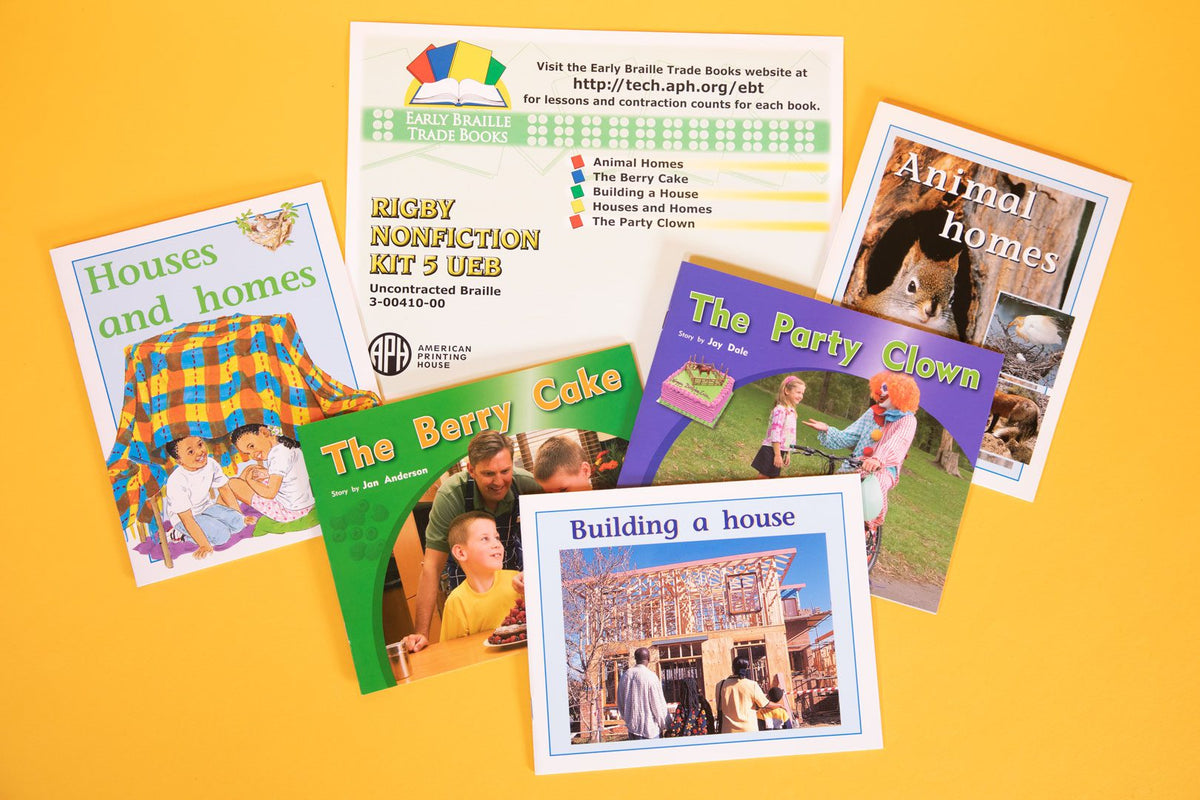 Early Braille Trade Books: Rigby Nonfiction Kit 5, UEB Uncontracted