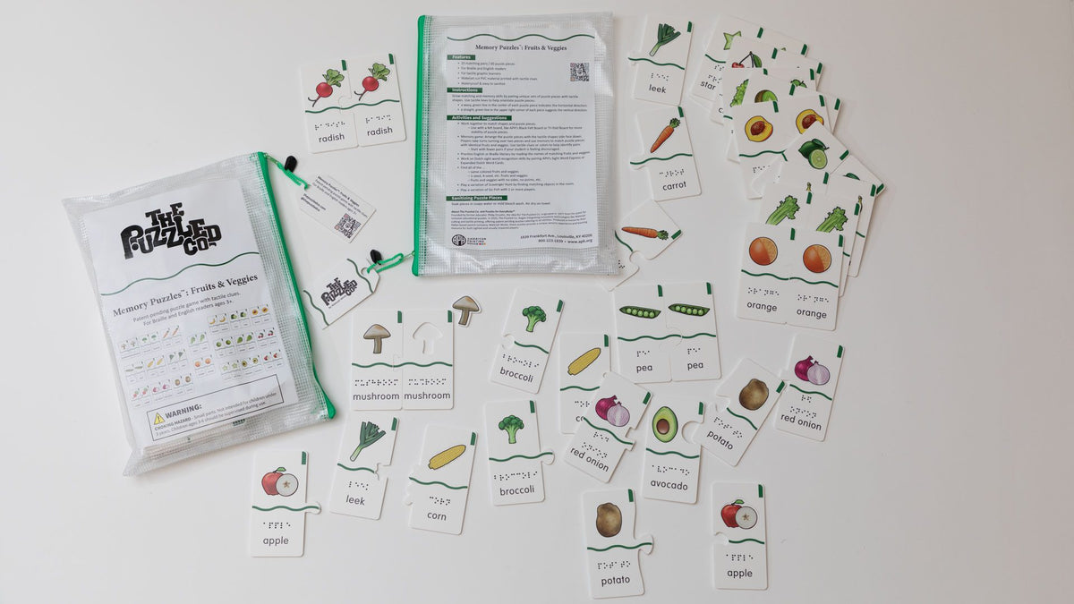 Memory Puzzles: Fruits & Veggies