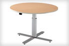 Adjustable Large Round Table - Powered