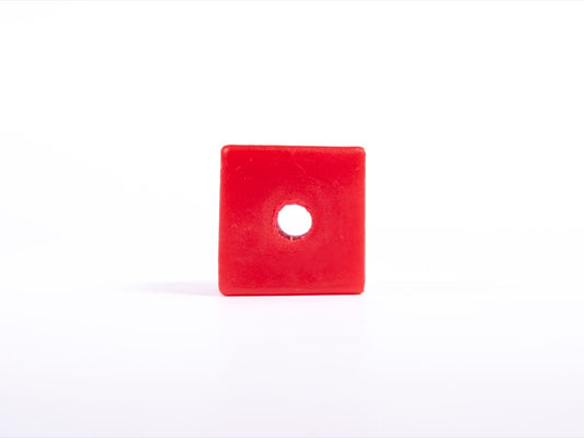 Giant Textured Beads: Smooth Red Cube