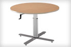 Progression Series for Rehab - Hand-crank adjustment large round table 47 inch diameter