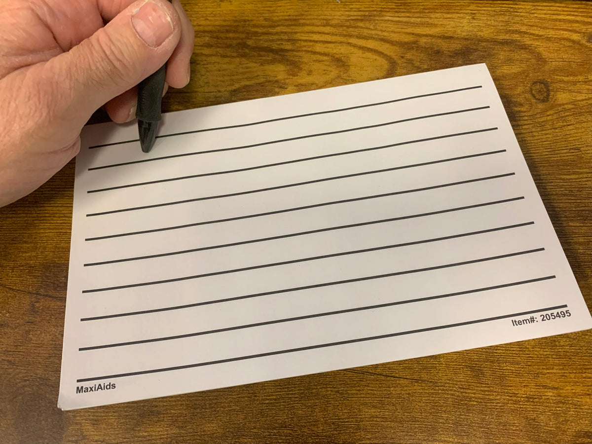 Bold Line Note Pad – Canadian Assistive Technologies Ltd.