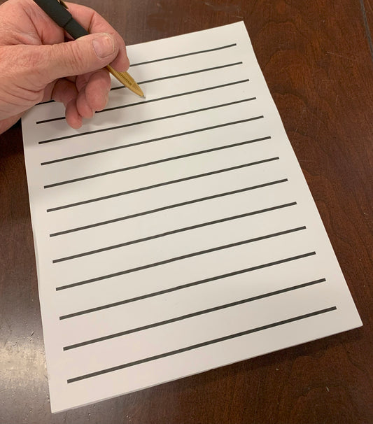 Bold Line Writing Paper (8.5 x 11) - 3/4" Lines