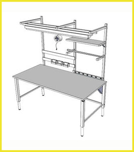 Accella Adjustable Workbench - 4 Leg