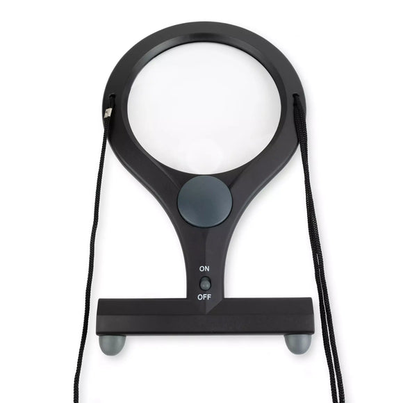 4.3'' Hands Free LumiCraft LED Magnifier, 2x w/ 4x Spot Lens