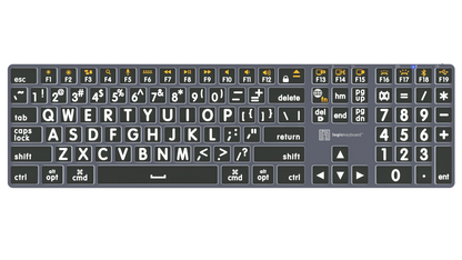 Titan Wired or Wireless Large Print Backlit Keyboard