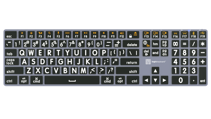Titan Wired or Wireless Large Print Backlit Keyboard