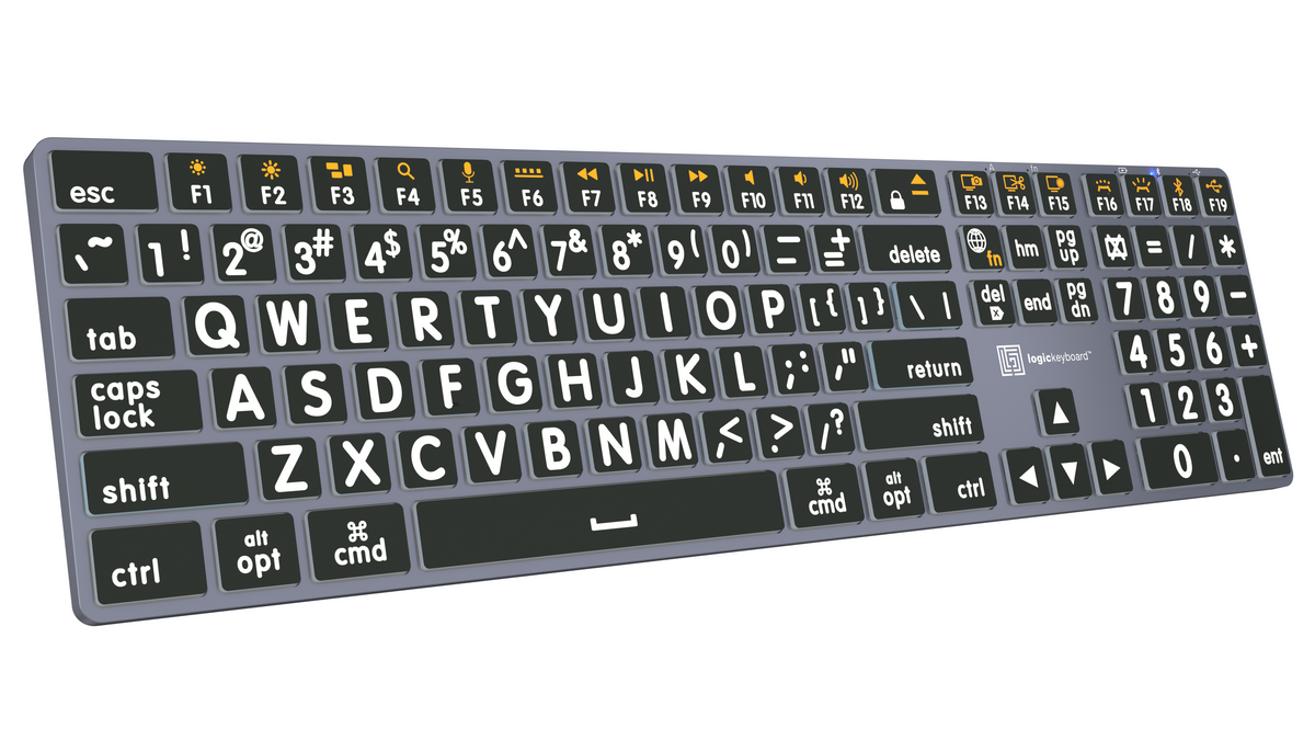 Titan Wired or Wireless Large Print Backlit Keyboard
