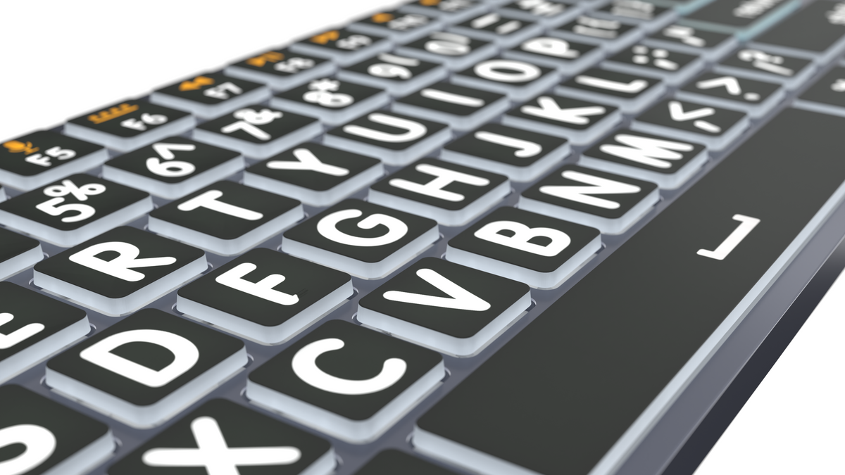 Titan Wired or Wireless Large Print Backlit Keyboard